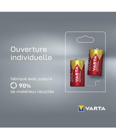 VARTA Longlife Max Power C Baby LR14 Alkaline Batteries (2-Pack) - High Performance for Toys & Devices - Made in Germany - Buy Online on GoSupps.com