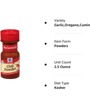 Chili Powder 2.5 oz - Buy Online on GoSupps.com