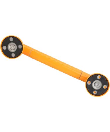 Non-Slip Stainless Steel Shower Handle with Night Light Rings - 35mm Diameter Durable Yellow Design for Safety - Buy Online on GoSupps.com