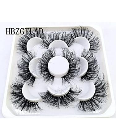Buy HBZGTLAD 3D Mink Lashes - 25mm Natural False Eyelashes Bulk Pack | Short Wholesale Faux Mink Lashes - Buy Online on GoSupps.com