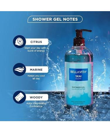 Buy Aquatic Body Wash 500ml - Refreshing Shower Gel for Deep Cleansing & Hydration with Aloe Vera | International Shipping - Buy Online on GoSupps.com
