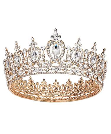 AW BRIDAL Wedding Tiaras and Crowns for Women Gold