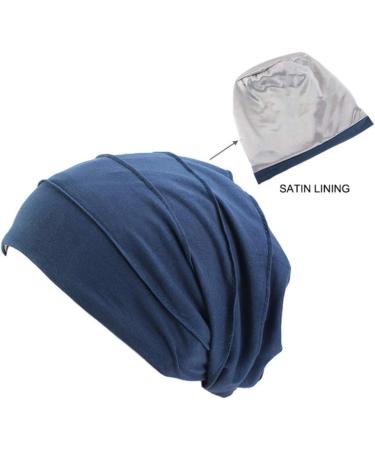 Lurrose Cotton Soft Night Hat Comfy Sleep Cap Slouchy Sleeping Hat Baggy Night Bonnet for Curly Hair for Women Girls () - Buy Online on GoSupps.com