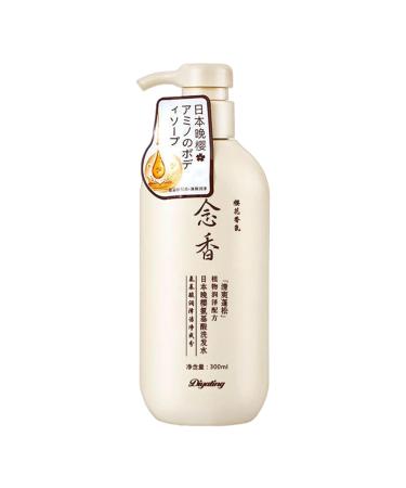 LINGJIONG Japanese Hair Shampoo - Sakura - Natural Amino Acid from Japan - 300ml - Japanese Sakura Shampoo Lingjiong