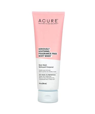 Acure Seriously Soothing Body Wash Fragrance Free 8 fl oz (236 ml)