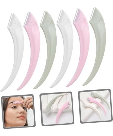 ABOOFAN 6S Meniscus Eyebrow Trimmer | 6-Pcs Anti-Scratch Face Hair Removal Tools for Women | Precision Eyebrow Razors & Brushes - Buy Online on GoSupps.com
