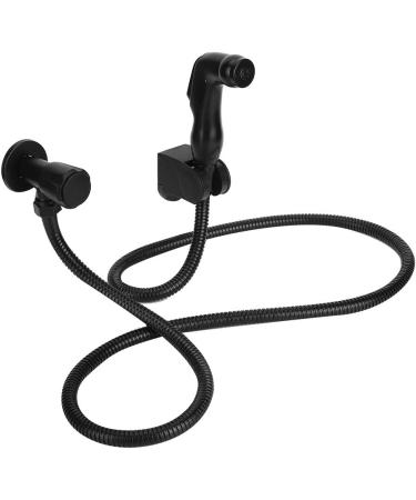 WC Bidet G1/2 Black Stainless Steel Handheld Sprayer Set - Premium Bathroom Accessories for International Shipping - Buy Online on GoSupps.com