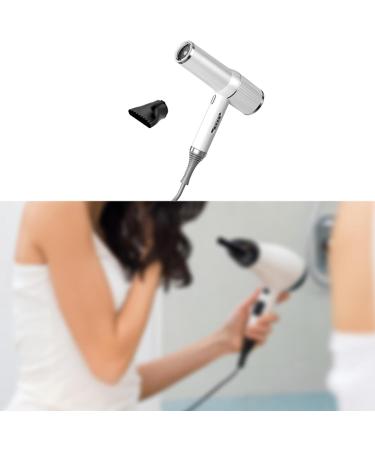 harayaa High Speed Hair Dryer Hair Styling Tool with Nozzle Hair Tool for Hotel Women Curly Hair Dorm White 1 Nozzle - Buy Online on GoSupps.com