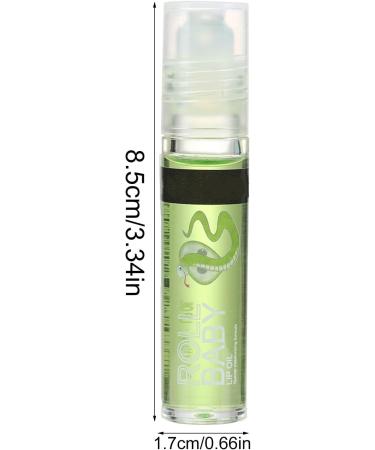 4ml Scented Roll-on Clear Lip Oil Non-Greasy Lip Care Products for Lips for Gathering Dating Home Work Travel - Buy Online on GoSupps.com