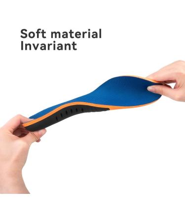 SECOTAN Pain Relief Orthotics for Plantar Fasciitis - Arch Support Insoles for Men and Women - All-Day Shock Absorption - Size S (Men 8.5/Women 9.5) 10.5 Inch - Buy Online on GoSupps.com