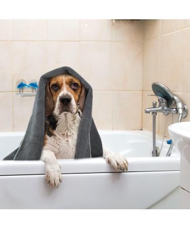 Buy Kinhwa Extra Absorbent Microfiber Dog Towel XXL 76x127cm - Quick-Drying Soft & Durable for Pets - Ideal for Dogs & Cats - Gray - Buy Online on GoSupps.com