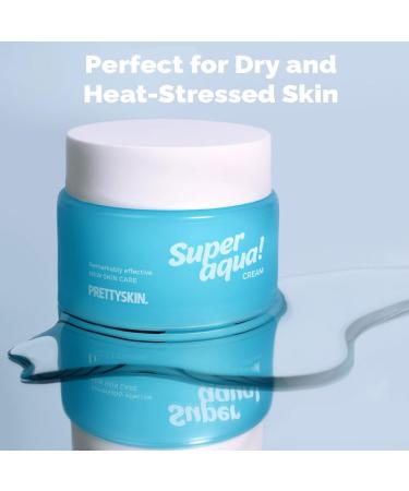 PRETTYSKIN Super Aqua Cream Hydrating Gel Moisturizer with 8 Types of Hyaluronic Acid Centella Asiatica and Aloe Vera Lightweight Cooling Face Cream for Dry and Dehydrated Skin 3.38fl.oz. - Buy Online on GoSupps.com