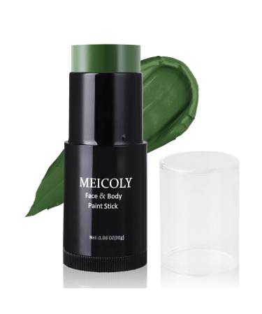 MEICOLY Green Face Body Paint Stick(1.06 Oz) Green Eye Black Baseball Hunting Camo Stick Cream Gamora Witch Hulk Face Paint Grease Waterproof for Sports Halloween Face Paint SFX Makeup Green Green Face Paint Stick - Buy Online on GoSupps.com