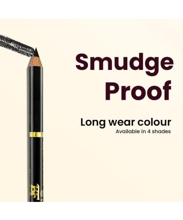 Beauty Forever True Kohl Waterproof Eyebrow Pencil - 404 Soft Brown | Definer with Sharpener, Matte Finish, Long Lasting & Natural Look - Buy Online on GoSupps.com