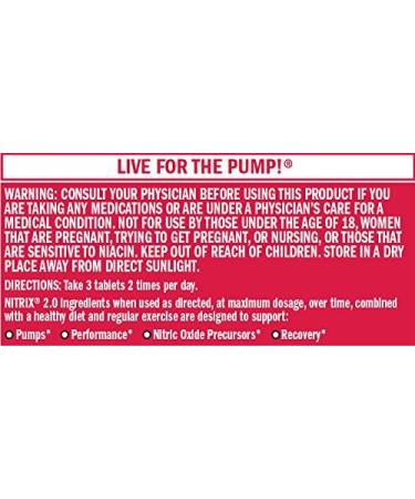 Buy BSN Nitrix 2.0 - 180 Tablets | Premium Nitric Oxide Booster for Enhanced Performance | International Shipping Available - Buy Online on GoSupps.com