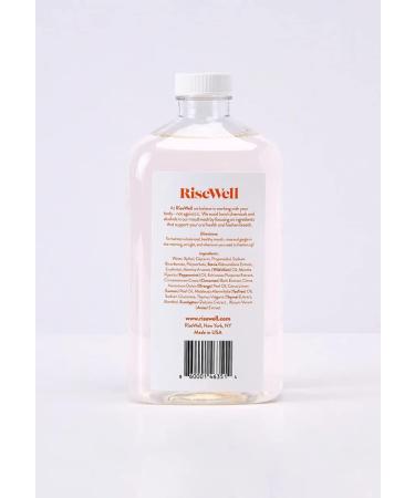 RiseWell Wild Mint Alkaline Mouthwash 16oz - All-Natural pH Balancing Formula - Buy Online on GoSupps.com