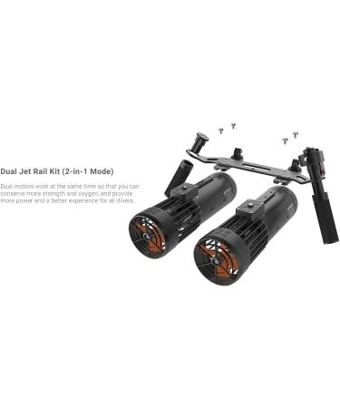 LEFEET Dual Jet Rail Kit S1 - High-powered propulsion system for enhanced underwater mobility - Buy Online on GoSupps.com