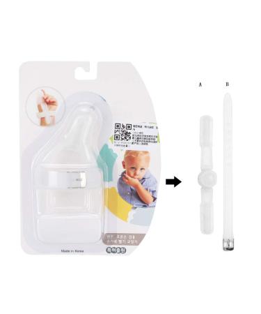 Shop Homeriy Baby Thumb Sucking Finger Protection - Adjustable Silicone Bite Ring for Infants | Transparent Design for Comfort - Buy Online on GoSupps.com