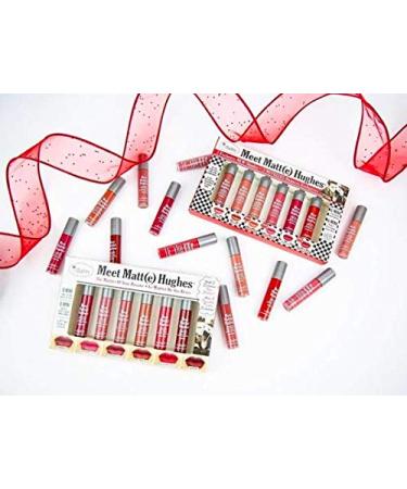 theBalm Meet Matte Hughes Set of 6 Mini Long-Lasting Liquid Lipsticks - Volume 12 | International Shipping Available - Buy Online on GoSupps.com