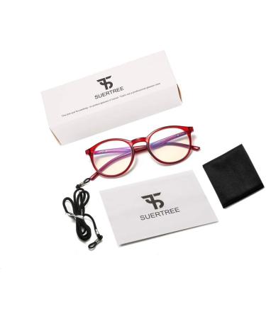 Suertree Blue Light Glasses for Reading | 1.5x Spring Hinge Anti-Fatigue Computer Glasses - Buy Online on GoSupps.com