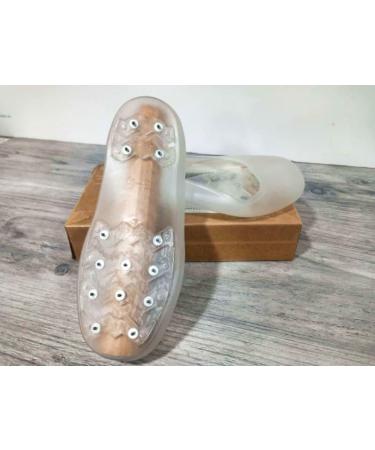 PVC Ice Snow Grippers Shoe with Metalic Spikes Sole (White) 9-10 - Buy Online on GoSupps.com