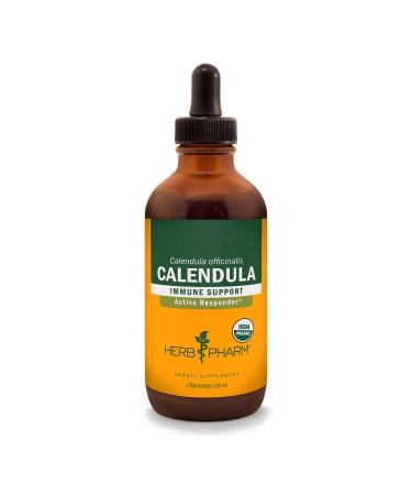 Herb Pharm Certified Organic Calendula Liquid Extract for Minor Pain Support - 4 Ounce 4 Fl Oz (Pack of 1)