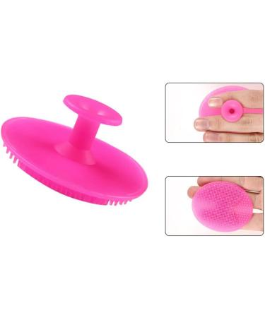 Silicone Face Scrubber Face Brush Face Wash Brush Skincare Tools Lip Scrubber for Shower Wash (Rosy)1PC - Buy Online on GoSupps.com