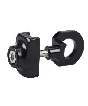 Durable Single Speed Folding Bicycle Chain Tensioner, Aluminum Alloy BMX Fixie Fastener Repair Tools Chain Tensioner black