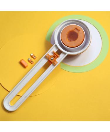 Circle Paper Cutter with 3 Blades - Craft Cutting Tool for Cardstocks & Scrapbooking (Orange) - Buy Online on GoSupps.com