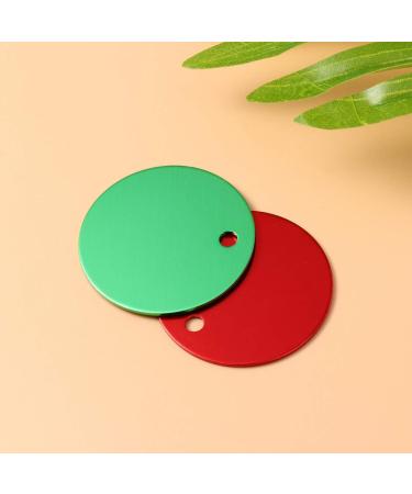 Milists 25 Pack Aluminum Alloy Round Blank Tags for Pet DIY - 3.5cm (1.4in) - Ideal Traction Rope Accessories - Buy Online on GoSupps.com