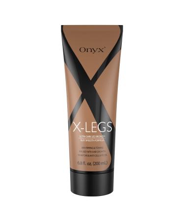 Onyx X-Legs Ultra Dark Leg Bronzer - Indoor Outdoor Tanning Lotion for Legs - Hair Growth Inhibitors - Anti Cellulite Oil for Skin Firming - Extreme Body Bronzer Formulated for Maximum Instant Tan Results - Buy Online on GoSupps.com