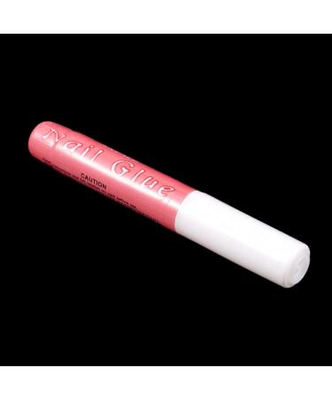 Obahdirry Women Beauty Mini Professional Nail False Art Decorate Tips Acrylic Glue White+Pink - Buy Online on GoSupps.com