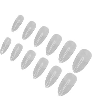 Nail Tips Multi-Size Breathable False Nail Tips Semi-Frosted Ultra-Thin for Salon (11#) - Buy Online on GoSupps.com