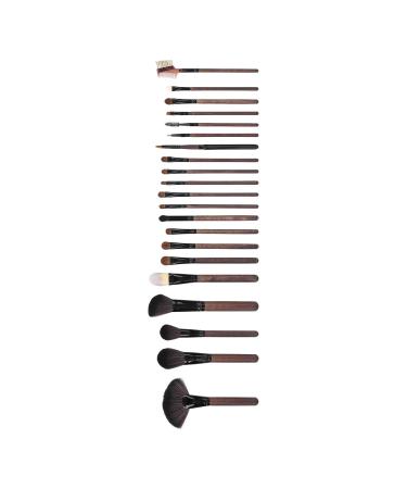 Professional Wooden Handle Makeup Brush Set - Efficient Powder Grasping Cosmetic Tools with Storage Bag | International Shipping - Buy Online on GoSupps.com