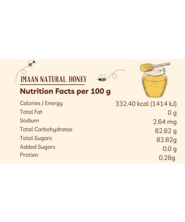 IMAAN Natural Honey 1KG Eucalyptus Honey 100% Natural & Pure Honey Premium Quality Honey. - Buy Online on GoSupps.com