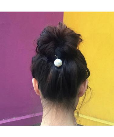 3 Pack Pearl Hair Bun Maker- Easy Lazy Hair Curler Clips for Women- Stylish Foam Sponge Donut Twist Tool for Ponytail and Updo Hairstyles - Buy Online on GoSupps.com