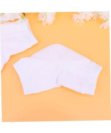 minkissy 2 Pairs Heel Socks Feet Cracked Socks Feet Repair Socks Rough Calluses Socks Gel Foot Socks Heel Protector Socks Heel Anti-Crack Socks Sleeve Anti Cracked Feet White Men and Women - Buy Online on GoSupps.com
