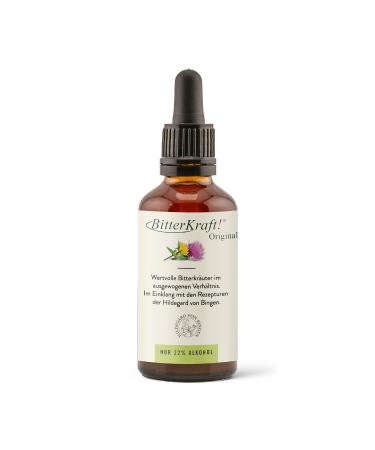 Bitterpower Original Bio 50ml with pipette - natural bitter substances for well -being and digestion - Original according to Hildegard von Bingen - with a dukes & suitable as a intestinal treatment dropper - Buy Online on GoSupps.com