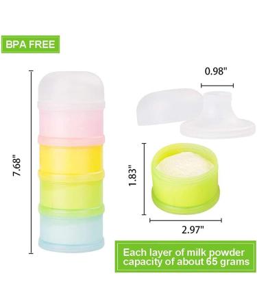 Kidsmile Twist-Lock Formula Dispenser - BPA Free, Stackable Container for On-the-Go Feeding - 4 Feed Compartments, No Powder Leakage - Buy Online on GoSupps.com