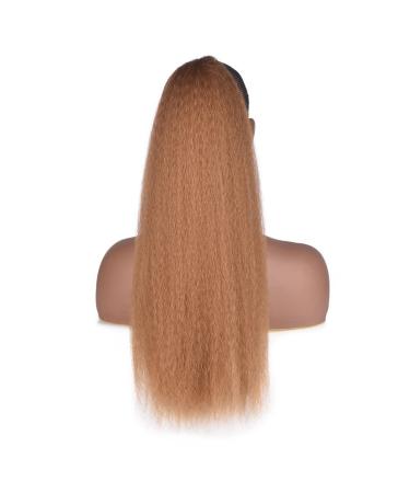 Hair Bun Ponytail Synthetic Curl Hair Pieces African Hair Ponytail Fluffy Ponytail Extension Cord For Black Women Hair Bun Wig Hair Extension Hair Piece (Color : D Size : 20inches) 20inches D