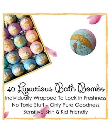 Go Party Bath Bombs Set - 40 Pc, 2.5 oz Each - Buy Online on GoSupps.com