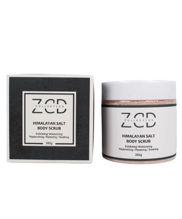 Dry Himalayan Salt Body Scrub with Rose | All-Natural Exfoliating & Moisturizing | 282g Sweet Almond Grape Seed Jojoba Oil Vitamin E Aloe Vera - Buy Online on GoSupps.com
