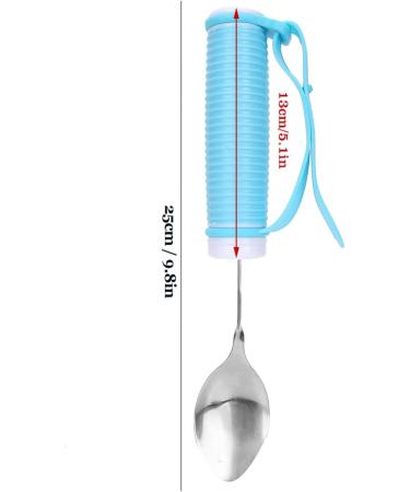 Elderly Tableware Spoon Food Eating Eating Aids Spoon Detachable Dining Utensils Rotating Holders with Auxiliary Belt for Elderly Disabled - Buy Online on GoSupps.com