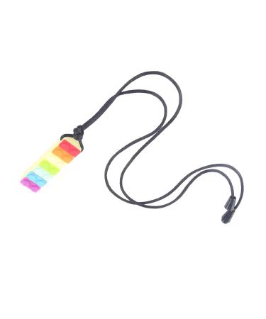 Sensory Chew Pendant - Silicone Baby Teething Necklace for Girls (Yellow) - Buy Online on GoSupps.com