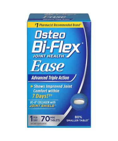 Osteo Bi Flex Ease Advanced Triple Action Joint Supplements Mini-Tablets 70 Count Bundle Supports Joint Comforts Comfortable Joint Movement 70 Day Supply