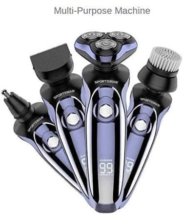 Buy Electric Razor for Men | 5 in 1 Rotary Shavers & Beard Trimmer | Wet & Dry Electric Shaver - Perfect Gift - Buy Online on GoSupps.com