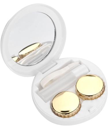 Pentagram Lens Box & Case - Gold Contact Lens Container for Girls | Stylish & Gift-Ready - Buy Online on GoSupps.com