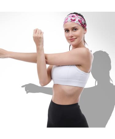 Beister Sports Headbands for Men & Women - 5-Piece Non-Slip Workout Hair Bands for Yoga Running Cycling & Basketball - Highly Stretchy & Wicking Mixed Color 06 - Buy Online on GoSupps.com