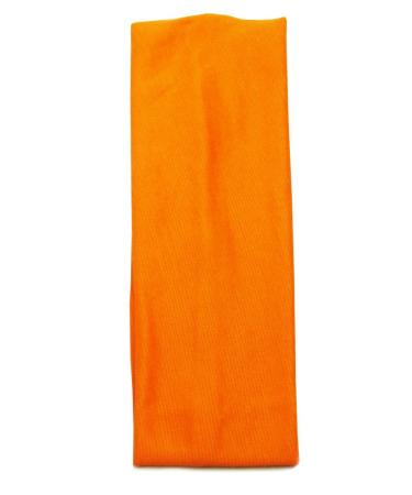 Bling Online 7cm Elasticated Fabric Headband. (Neon Orange)