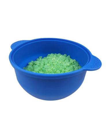Non-Stick Heat Resistant Waxing Pot - Blue with Silicone Liner and Handle - Buy Online on GoSupps.com